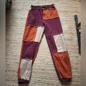 Patchwork Jogger Pants